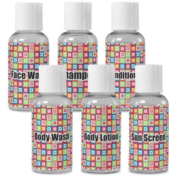 YouCustomizeIt Personalized Retro Squares Travel Bottles