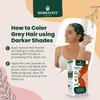 Herbatint Henna Color Organic Hair Dye - Plant-Based Henna Powder & Herbal Formula - Vegan - Soft Black - 3.5oz