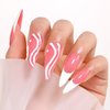 Imtiti Nail Art Liner Gel Polish,1 Pcs 8ml Classic White French Tip Gel Liner Nail Polish Soak off UV LED Gel Polish Liner Salon Manicure Swirl Nail Design