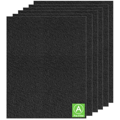 Dekiru Carbon Activated Filter Precut for HPA300 Prefilter Compatible with Honeywell Air Purifier Filter Replacement, Fit for Easy Installation Advanced Filters (6 Pack)