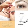 QUEWEL Volume Lash Extensions 4D 0.07mm D Curl Mix-8-15mm Short Stem Premade Fans Soft|Optinal 3D|4D|5D|6D|7D|8D 0.07/0.10mm C/D 8-20mm Mix-9-16mm 12-15mm 8-15mm|(4D 0.07D MIX8-15)