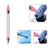 Tovip 2PCS Dual-Ended Nail Rhinestone Picker Wax Tip Pencil Pick Up Applicator Dual Tips Dotting Pen Beads Gems Crystals Studs Picker with Acrylic Handle Manicure Nail Art Tool