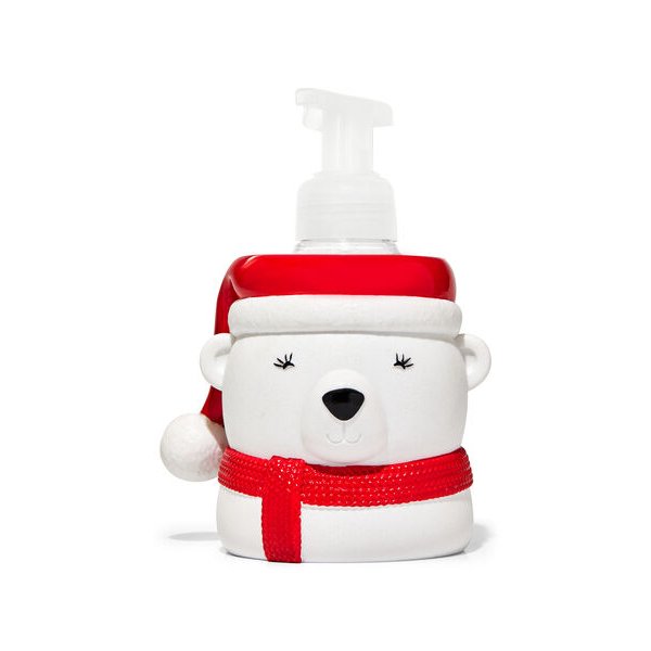 Bath and Body Works Polar Bear Design Soap Holder fits Gentle foaming Hand soap
