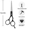 Fcysy Hair Cutting Scissors Hair Shears, 6 Inches Haircut Scissors Barber Shears Hair Dresser Scissors with Comb, Hair Scissors Bang Trimming Scissors Haircutting Kit for Beginners Women Men Dogs