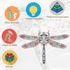 Piececool 3D Puzzles for Adults, Dragonfly Metal Model Building Kits Insect Themed Brooch Assembling DIY Crafts Creative Birthday Gifts,25Pcs