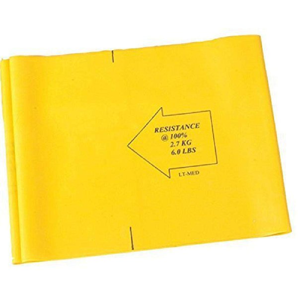 Balego Stretch Band 4-Foot Piece, Light/Medium 6 Pound Resistance, Yellow (Education package, 12 bands)