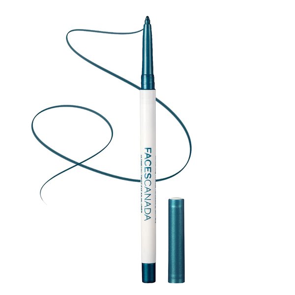 Faces Canada Twist Eye Liner, 4 Bright Shades, 24 Hrs Long Stay, Waterproof, Smudgeproof, Fade Proof, With Soft Carnauba Wax, Silver, Brown, Blue, Plum, Intense Color In One Stroke, Blue, 2.29 Oz