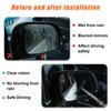 Dickno Car Side Mirror Squeegee, 35.6'' Retractable Rearview Mirror Wiper, Mini Portable Auto Window Squeegee Cleaner, Universal Vehicle Glass Cleaning Tool for Rainy Foggy Weather (Black)