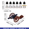 Revolutionary War Building Blocks Set, 12 British & 12 French Soldier Figures, Weapons Cannons Accessories, Compatible with Lego 853792 Accessory, Napoleonic Civil War Battle