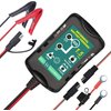 12V/6V Battery Trickle Charger Maintainer Replacement for Motorcycle, 1.5A Automatic Smart Float Battery Charger for Automotive Lawn Mower Boat Marine Tractor Snowmobile