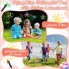 kymqlyw 36 Pcs Flying Saucer Flying Disc Toy Helicopter Toy Disco Flyers Include 12 String Launchers and 24 Flying Saucer Flying Disc Launcher Flying Toys Little Teens Outdoor Activity Birthday Favors