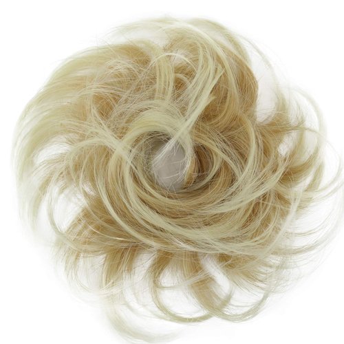 CAISHA Small Scrunchy Updo Hairpiece Ponytail Extensions Hair Tie Blond Mix G13C