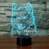 Idee Monto 3D Illusion Lamps Animal Langtou Shape LED Desk Table Night Light 7 Color Touch Lamp Kiddie Kids Children Family Home Office Childrenroom Theme Decoration (Langtou)