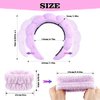 3Pcs Head Bands for Women's Hair Headbands for Women Wrist Bands for Washing face Makeup Headband for Washing Face Spa Headband Fabric Headbands for Women Face Wash Wristbands Versed Skincare Purple