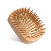 Bamboo Hair Brush for Hair Growth, Mini Wood Hair Brush Wooden Scalp Massager Travel Detangling Hairbrush Air Cushion Hair Brushes for Women and Men All Hair Types, Easy of Holding