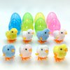 rosuncomeili 8 Pack Wind Up Chicks Easter Chicks Party Favors Birthday Gifts Easter Basket Stuffers for Kids,Toddlers Prefilled Easter Eggs Wind Up Toys