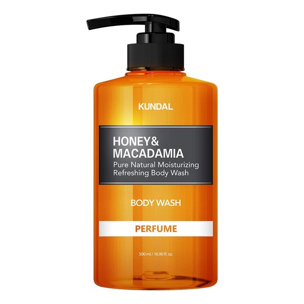 Kundal Cherry Blossom Moisturizing Body Wash Deep Nourishment,33 Natural Extracts Blend, 10,000 ppm Honey & Macadamia, Safe for All Ages, Soft & Smooth Skin 16.9 fl.oz(500ml)