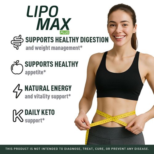 (5 Pack) Lipo Max Plus - Official Lipo Max Plus Drops Liquid Premium Advanced Formula Natural Support, LipoMax Plus Supplement for Overall Health & Wellness Vitamin Droppers, 5 Bottles for 5 Months