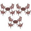 Toyvian 3 Sets Dollhouse Miniature Furniture Mini House Table and Chair Models Set 1: 30 Plastic Furniture Toy for DIY Fairy Garden Dollhouse Decoration Pretend Toys