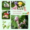 31 Pieces Fairy Garden Accessories Miniatures Fairy House Supplies Girl Fly Wing Dollhouse Decor for Home Lawn Decoration