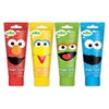Sesame Street Finger Paint Set for Toddlers Kids - Pack of 4 Classic Colors and Stickers (Elmo Painting)