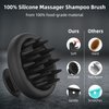 VIKICON Silicone Scalp Massager Shampoo Brush for Hair Growth, Beard Brush for Men, Face & Beard Scrubber Exfoliator, Wet Dry Shower Head Scalp Massager for Exfoliating Dandruff, Gifts for Him Father