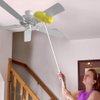 Evelots Ceiling Fan Duster Microfiber Cleaner Brush with Reach Up to 9 Ft Yellow