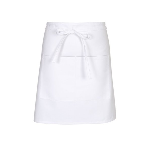 FAME F28 Two Pocket Half Bistro Apron - White (WFA18635WH)