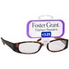 Foster Grant Fashion Readers Plastic Reading Glasses Estelle Tortoise (+2.00)