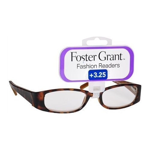 Foster Grant Fashion Readers Plastic Reading Glasses Estelle Tortoise (+2.00)