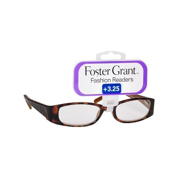 Foster Grant Fashion Readers Plastic Reading Glasses Estelle Tortoise (+2.00)