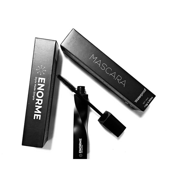 Enorme Black Waterproof Mascara - Liquid Lash Extension for Volume & Length-Telescopic Makeup for Sensitive Eyes | Hypoallergenic Curling Mascara-10ML
