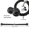 AOHO MOOON Upgrades Tricep Rope LAT Pull Down Cable Attachment, 27 inches, Exercise Machine Attachments Pulley System Gym Workout Rope.