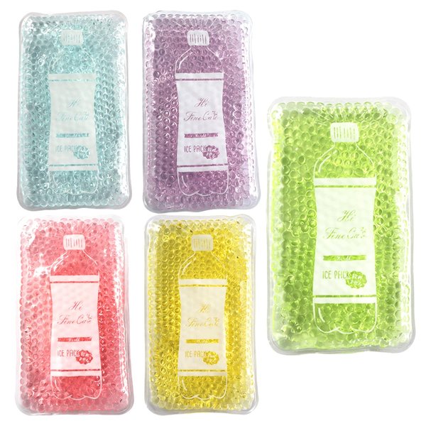 Ice Packs for Coolers, Ice Pack for Lunch Boxes Cold Packs Lunch Bag- Keeps Food Cold – Cool Print Bag Designs - Great for Kids or Adults Lunchbox and Cooler (5 pack (6×3.5inch))