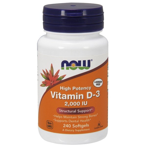 Now Foods - Vitamin D-3 2000 IU 240 softgels