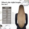Moresoo Human Hair Clip in Extensions Brown Highlight Double Weft Clip in Hair Extensions Dark Brown with Caramel Blonde Hair Extensions Clip in Human Hair 14 Inch 5pcs 70g