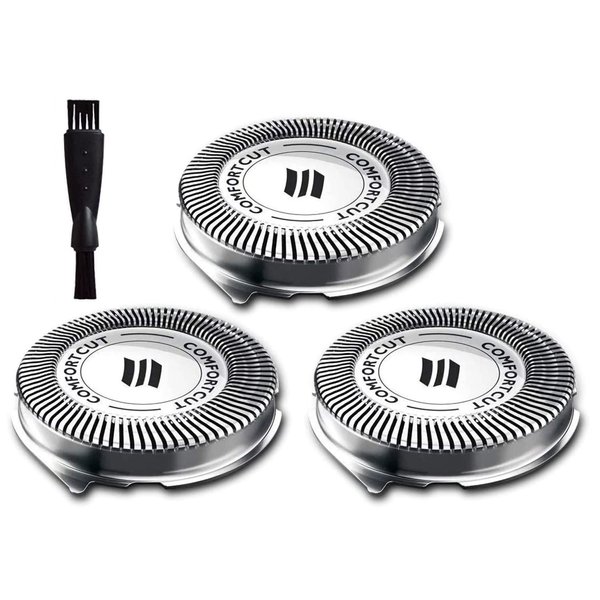 SH30 Replacement Heads for Philips Norelco Shaver,SH30 Heads Compatible with Series 3000,2000,1000,S738 with Durable Sharp Blade, Electric Razor Shaving Heads Blades Back-Up Rotary Heads Accessories
