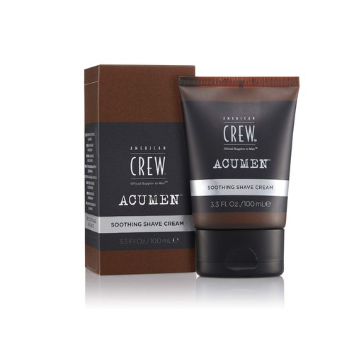 American Crew Shave Cream for Men, Soothing Cream Formulated with Bisabolol for Smooth, Fresh Skin, 3.3 Fl Oz