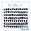 Lash Clusters 84 Pcs Cluster Lashes Eyelash Clusters DIY Cluster Eyelash Extensions Individual Lashes Thin Band & Soft(Cloudy,D-16mm)