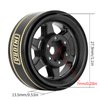 INJORA 1.0 Plus Brass Beadlock Wheel Rims 6-Spoke Wheels for TRX4M AX24 SCX24 FCX24 1/24 1/18 RC Crawler,42g/pcs (Black)