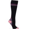 Nurse Mates Active 15-20 mmHg Compression Socks (Black Windowpane, L)