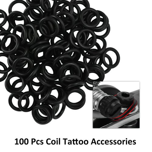 SUPVOX 405pcs Tattoo Rubber Bands and Grommets Nipples O Rings Cleaning Brush Set Tattoo Gun Machine Parts Supplies (Green)