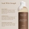 Deep Steep Magnesium Bubble Bath, 15.6 oz – Foaming Soak with Magnesium, Coconut Oil, Aloe, Vitamin C, Shea Butter & Argan Oil – Vegan, Clean Beauty for Stress & Sleep (Brown Sugar Vanilla)