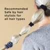 NGHT Silk Scrunchies for Women's Hair - 100% Thin Silk Scrunchies with Elastic Band Small - Ponytail holders for Girls - Multi-colored Pack of 6