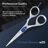 Suvorna 5.5 inch Barber Scissors | hair shears professional | haircutting scissors for adults | Hair Scissors Women & Men | Hairdresser Scissors | Hair Scissors Professional | Haircut Scissors.