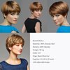 Short Human Hair Wigs Pixie Cut Wig for Black Women Short Wigs Human Hair Natural Color Pixie Wigs Wear and Go Glueless Full Machine Made Human Hair Wigs (4/27)
