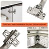 2 Pairs 135 Degree Corner Kitchen Cabinet/Cupboard Folded/Folden Door Hinges for Combination with Screws