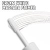 AFGHOUZ White Mascara Primer, Volumizing and Lengthening Eyelashes Waterproof Mascara, White Thick Curly Lash Primer, Charming Eye Makeup