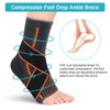 Ankle Brace Achilles Tendonitis Support, Ankle Foot Wrap Sleeve with Dual Strap Compression Ankle Support for Sports Injury Recovery, Sprained Ankle, Joint Pain Heel Spurs (Men's