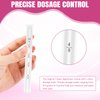 60 PACK Disposable Vaginal Suppository Applicator for Women，Fits Most Lubricants Creams Gels Pills Tablet Suppositories，Threaded End, Soft & Small Tip，with Dosage Markings，Individually Wrapped